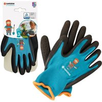 Gardena Kinderhandschuhe Gartenarbeit schwarz/blau/orange Größe 3 von happy people