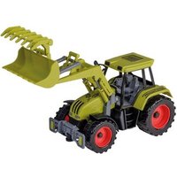 HAPPY PEOPLE 30042 Traktor mit Frontlader und Greifer, 25 cm, sortiert von happy people