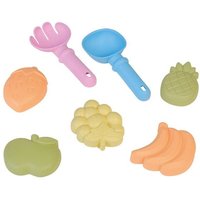 Sandspielzeug biobasiertes Material mehrfarbig 7 Teile von happy people