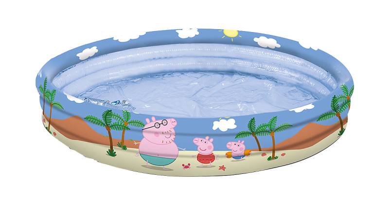 Peppa Pig 3-Ring-Pool, 100 cm bunt Modell 1 von happy people