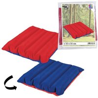 Sitzkissen Luftkissen Mikrofaser rot/blau 35x35cm von happy people