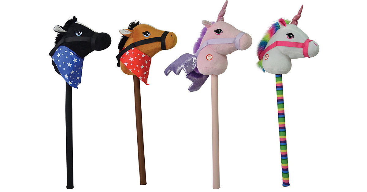 Steckenpferd mit Sound 68x25x10cm bunt Steckenpferd mit Sound 68x25x10cm bunt von happy people