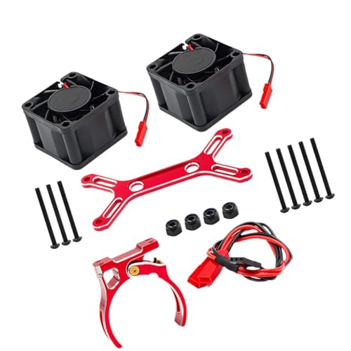 harayaa , 6S 8S Doppel-Hochgeschwindigkeitslüfter, 1717 Motor, Motor, RC-Kühlung für Auto, Rot harayaa , 6S 8S Doppel-Hochgeschwindigkeitslüfter, 1717 Motor, Motor, RC-Kühlung für Auto, Rot von harayaa