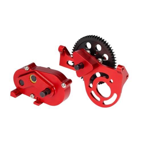 harayaa 1/10 RC -Auto vordere Metallgetriebe RC -Auto -Ersatz für RC -Autogetriebe für Upgrade, Rot von harayaa