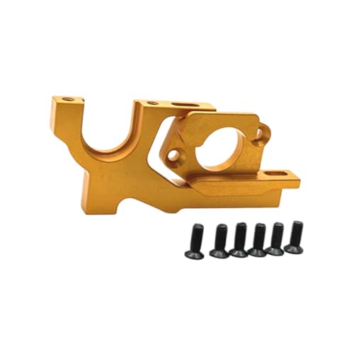 harayaa 1/10 skalieren RC Einstellbarer Motorhalter RC -Auto -Austausch Einfacher Installationsmotor Rahmen für 1/10 104001, Gold von harayaa