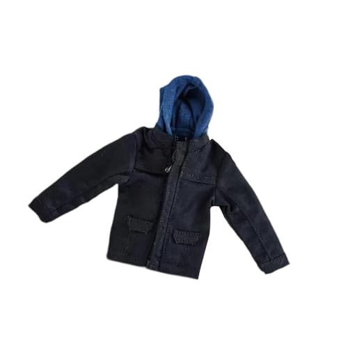 harayaa 1/12 Puppenjacke mit Kapuze für Figuren, Miniatur Kleidung, Sammelaccessoire, Schwarz harayaa 1/12 Puppenjacke mit Kapuze für Figuren, Miniatur Kleidung, Sammelaccessoire, Schwarz von harayaa