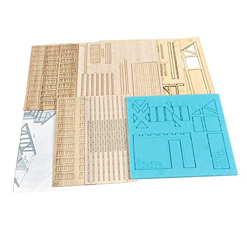 harayaa 1/35 Puzzles Architektur Unvollendete Ruinen Haus DIY Handwerk Miniatur aus Holz für Landschaft Tisch Modell Diorama Zubehör, Stil b harayaa 1/35 Puzzles Architektur Unvollendete Ruinen Haus DIY Handwerk Miniatur aus Holz für Landschaft Tisch Modell Diorama Zubehör, Stil b von harayaa