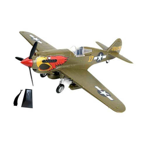 harayaa 1/48 Fighter Model Kit Lernflugzeug Spielzeug Fighter Modell für Schlafzimmer, Dunkelgrün von harayaa