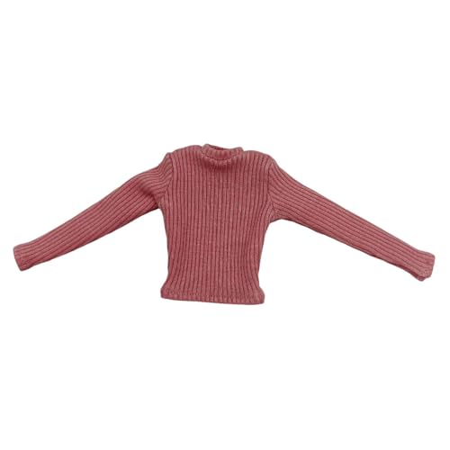 harayaa 1/6 Langarm Tops Puppenkleidung Action Figur Kleidung Miniatur Casual Tops für 12 Zoll, Rosa von harayaa