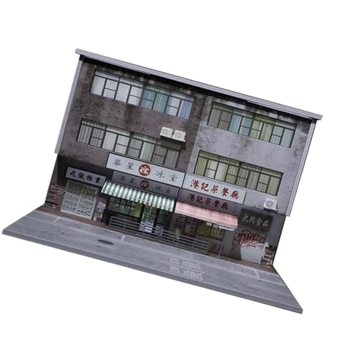 harayaa 1/64 Diorama Car Display Hülle Hülle mit Lichtern Realistische, dekorative Legierungsauto -Model Spielzeug Display Stand Desktop Dekor von harayaa