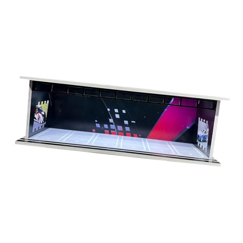 harayaa 1/64 Fahrzeugmodell-Vitrine mit Leichter Autogarage, Vitrine für Legierungsautos, Schwarz von harayaa