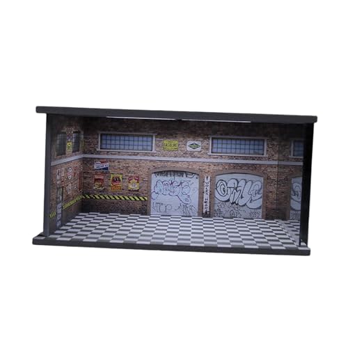 harayaa 1/64 Skala Modell Auto Display Fall Auto Reparatur Shop Modell Miniatur Szene Display Box, Style B harayaa 1/64 Skala Modell Auto Display Fall Auto Reparatur Shop Modell Miniatur Szene Display Box, Style B von harayaa