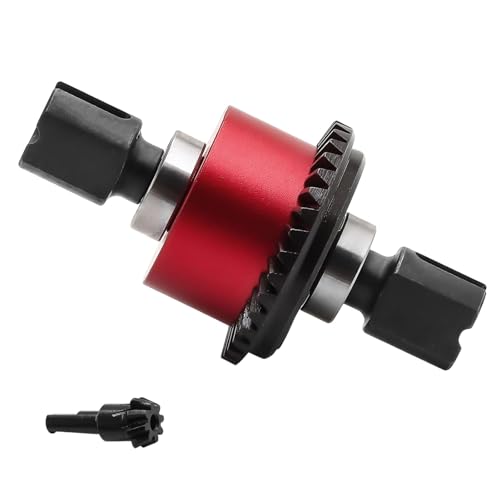 harayaa 1/7 1/8 RC Auto Differential Differential Getriebe Fernbedienung Fahrzeug Ersetzt Wartung Zuverlässige 35 + 8T Getriebe 1,1 Modul, Rot von harayaa