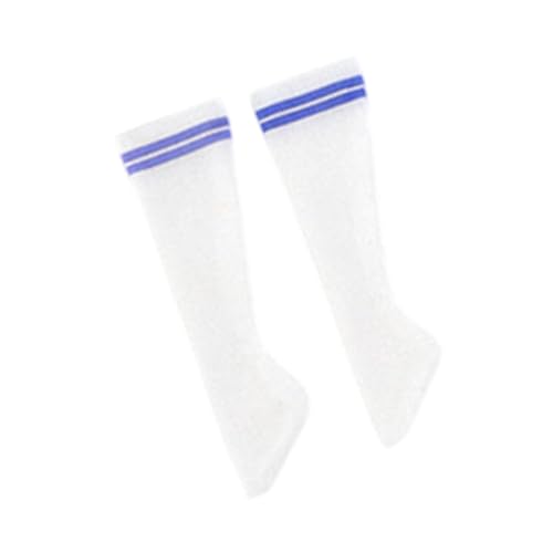 harayaa 1: 6 Skala Miniaturkalbsocken Crew Socken weibliche Nahtlose Socke für 12 '' weibliche Puppenfiguren, Blau von harayaa