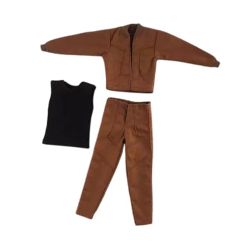 harayaa 1:12 Actionfigur Bekleidung, Herrenjacke, Weste Und Hose für 6 Zoll Figuren, Braun harayaa 1:12 Actionfigur Bekleidung, Herrenjacke, Weste Und Hose für 6 Zoll Figuren, Braun von harayaa