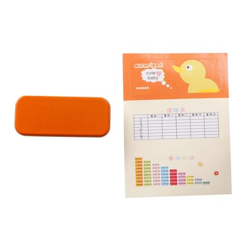 harayaa 1:12 Bleiftbox für Miniaturprojekte, Organizer für Briefpapier Und Zubehör, Orange von harayaa