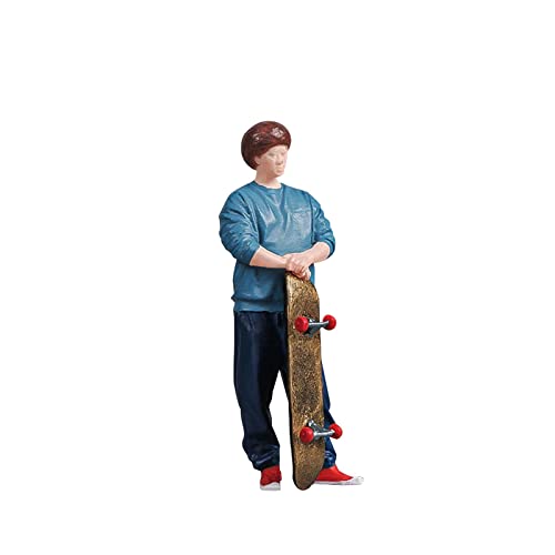 harayaa 1:32 Figur Diorama Handbemalte Figuren für Straßenschilder Miniaturszenen Dekoration, Jungen mit Skateboard harayaa 1:32 Figur Diorama Handbemalte Figuren für Straßenschilder Miniaturszenen Dekoration, Jungen mit Skateboard von harayaa