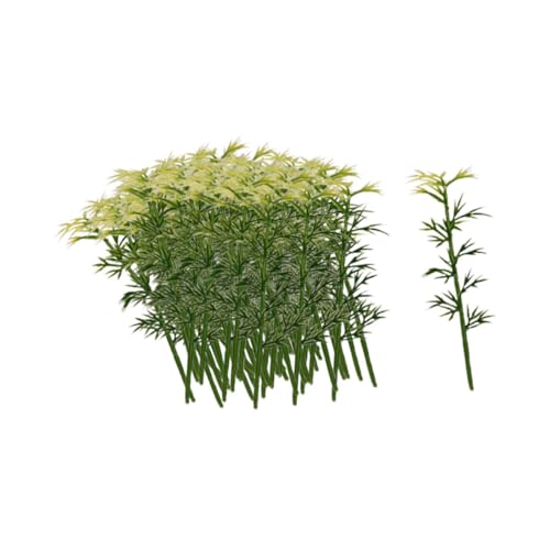 harayaa 100pcs Modell Miniatur Bambusbäume Architekturbäume Mini Künstlich für Handwerk, 8cm von harayaa