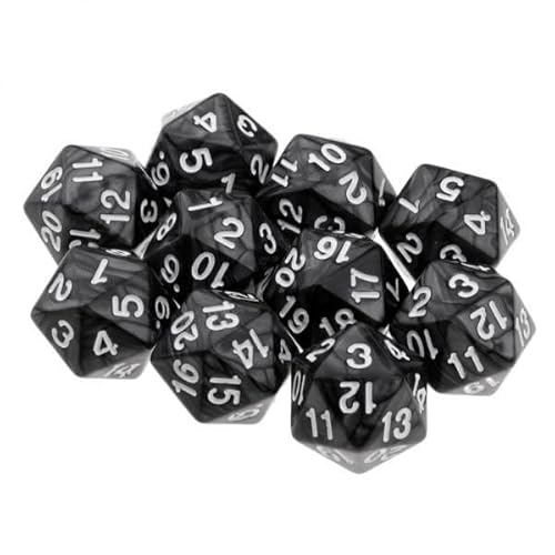 harayaa 10x 10 Stück Polyedrische 22 Mm Stanzformen für RPG Spiel Requisite von harayaa