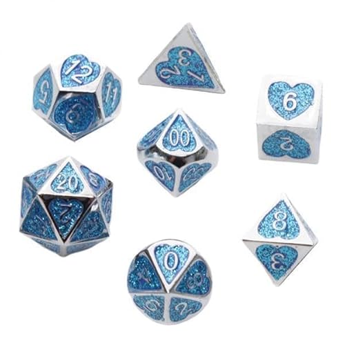 harayaa 10x 7/Satz Doppel Farb Metall Mehrseitenwürfel für Rollenspiel Party Tischspiel # harayaa 10x 7/Satz Doppel Farb Metall Mehrseitenwürfel für Rollenspiel Party Tischspiel # von harayaa