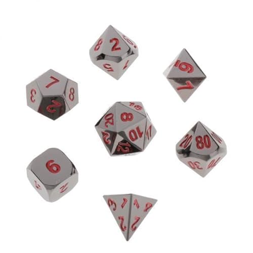 harayaa 10x 7 Teilige Polyedrische Metallwürfel für RPG Spiel harayaa 10x 7 Teilige Polyedrische Metallwürfel für RPG Spiel von harayaa