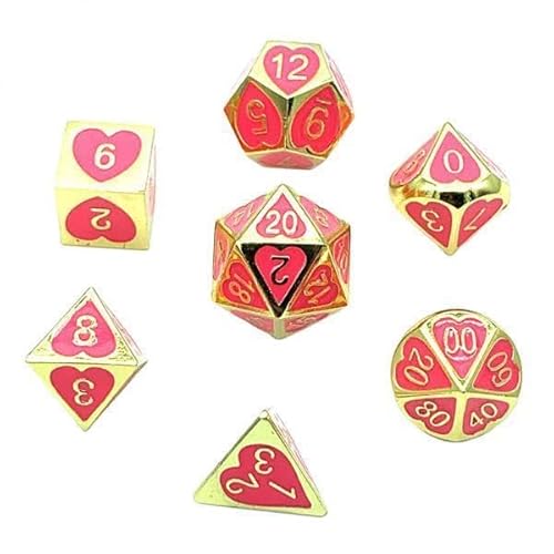harayaa 10x Set Aus 7 Massiven Mehrseitigen Ziffernwürfeln für Party Brettspiel Spielzeug von harayaa