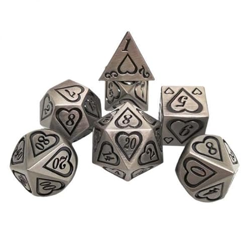 harayaa 10x Set Aus 7 Stück Zinklegierung Polyedrischen Würfel Set für Casino Brettspiel harayaa 10x Set Aus 7 Stück Zinklegierung Polyedrischen Würfel Set für Casino Brettspiel von harayaa
