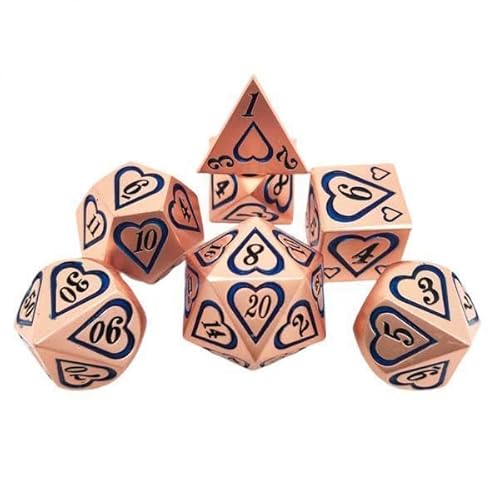 harayaa 10x Set Aus 7 Zinklegierung Multi Side Dice für RPG Party Brettspiel harayaa 10x Set Aus 7 Zinklegierung Multi Side Dice für RPG Party Brettspiel von harayaa