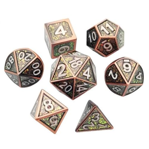 harayaa 10x Set von 7 Metall Polyedrischen Würfel für RPG Game #4 harayaa 10x Set von 7 Metall Polyedrischen Würfel für RPG Game #4 von harayaa