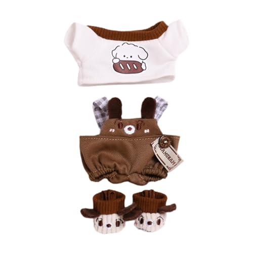 harayaa 15 cm Puppenkleidung, Stilvolle Kleine Mädchen, Zum Anfassen, Fantasie, Flexibilität, Koordination, Puppenzubehör, Anziehkleidung, 3 Stück von harayaa