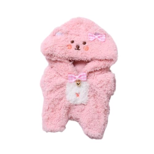 harayaa 17 cm Plüsch Puppenkleidung, Puppenkleidung mit Schal, Modische Foto Requisiten, Weicher Bärenanzug, Puppen Outfits, Niedlich für 6,69 Zoll Große Pupp, Rosa harayaa 17 cm Plüsch Puppenkleidung, Puppenkleidung mit Schal, Modische Foto Requisiten, Weicher Bärenanzug, Puppen Outfits, Niedlich für 6,69 Zoll Große Pupp, Rosa von harayaa