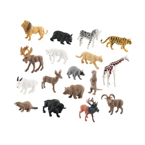 harayaa 17pcs High tierrealistische Jumbo -Tiere PVC Dschungeltiere Figuren kognitiver Spielzeug Geburtstagsgeschenk Playhouse Dekor von harayaa