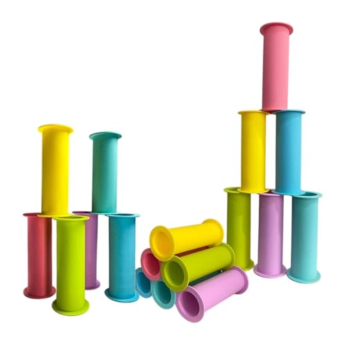 harayaa 18 Stück Stapelbecher Set für Kinder Speed ​​-Training, Entwicklungsspielzeug für Babykinder 1 Jahre alte Geburtstagsgeschenk von harayaa