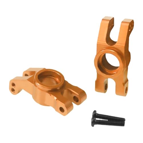 harayaa 2 Stück RC Fahrzeug Hinterachse Metall Ersatzteil Hochwertige Aluminiumlegierung für 1 14 Fernlenkauto für Reparatur Ersatzteile, Gold von harayaa