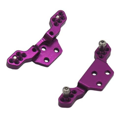 harayaa 2 Stück RC Stoßdämpferhalterung Metall Stoßdämpferhalterung Upgrade Teile für Wltoys, violett von harayaa