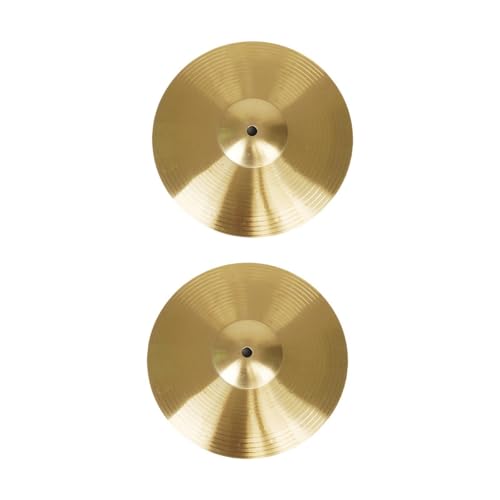harayaa 2 Stück Trommelbecken, Legierung für Anfänger, traditionell, Percussion-Zubehör, robuste Ersatz-Crash-Becken, Durchmesser 30 cm harayaa 2 Stück Trommelbecken, Legierung für Anfänger, traditionell, Percussion-Zubehör, robuste Ersatz-Crash-Becken, Durchmesser 30 cm von harayaa