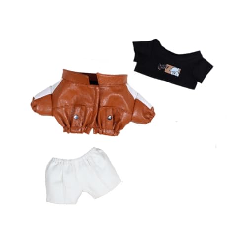 harayaa 20cm Plüsch Puppenkleidung Puppenkleidung Stilvolle Bequeme Baumwollpuppe Jacke Hose T Shirt Set Zubehör harayaa 20cm Plüsch Puppenkleidung Puppenkleidung Stilvolle Bequeme Baumwollpuppe Jacke Hose T Shirt Set Zubehör von harayaa