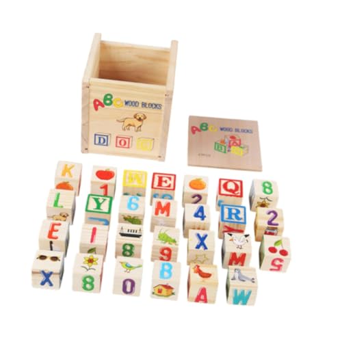 harayaa 27 Teilige Alphabetblöcke Aus Holz, Alphabet Lernspielzeug für Jungen Und Mädchen harayaa 27 Teilige Alphabetblöcke Aus Holz, Alphabet Lernspielzeug für Jungen Und Mädchen von harayaa