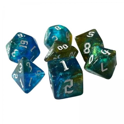 harayaa 2X 7 Teile Polyedrisches Würfelset D8 D10 D12 D20 für Spiele von harayaa