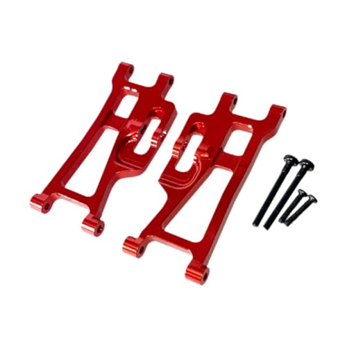 harayaa 2X hintere Schwung Suspension Arm RC Suspension Arm 1/14 RC -Auto -Aluminium für 1/14 14209 14210 bm hintere Unterarme, Rot von harayaa