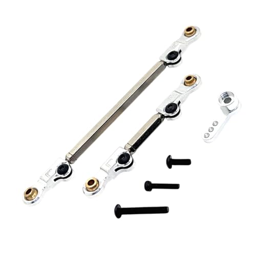 harayaa 2pcs Lenkverbindungen RC -Auto -Push -Stangen verstellbare Servoverbindungen für H12Y H12Y+, Argent von harayaa