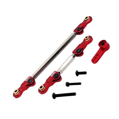 harayaa 2pcs Lenkverbindungen RC -Auto -Push -Stangen verstellbare Servoverbindungen für H12Y H12Y+, Rot von harayaa
