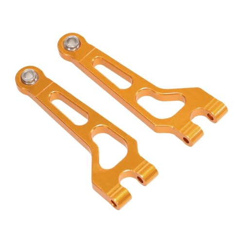 harayaa 2pcs vordere Suspensionsarme Modell Fernbedienung Spielzeugzubehör Fahrzeugfahrzeug RC Swing Arms, Gold von harayaa