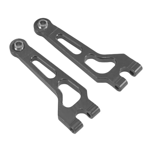 harayaa 2pcs vordere Suspensionsarme Modell Fernbedienung Spielzeugzubehör Fahrzeugfahrzeug RC Swing Arms, Grau von harayaa