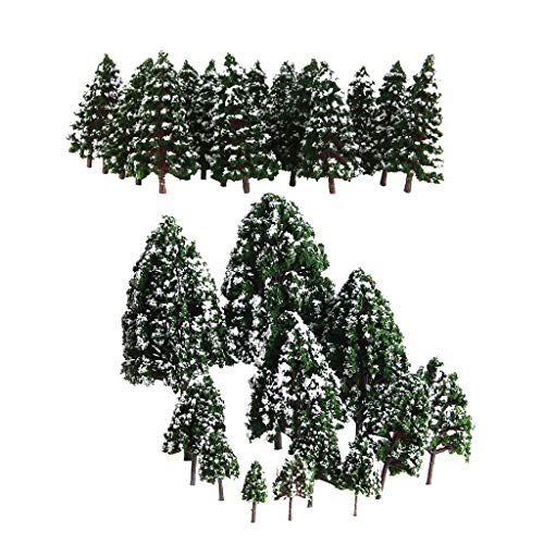 harayaa 32 STÜCKE 1: 50 1: 500 Bäume für DIY Diorama Landschaftsarchitektur Bäume von harayaa