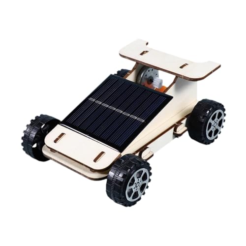 harayaa 3D-BAU-Puzzle-Spielzeug, DIY-Solarauto-Bausatz aus Holz, für Kinder, die praktische Fähigkeiten des Kindes trainieren, Solar-Bausatz, von harayaa