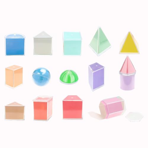 harayaa 3D-geometrische Formen, Blöcke mit geometrischen Formen, Montessori-Spielzeug, buntes Set mit Blöcken mit geometrischen Formen für Kinder und Babys ab harayaa 3D-geometrische Formen, Blöcke mit geometrischen Formen, Montessori-Spielzeug, buntes Set mit Blöcken mit geometrischen Formen für Kinder und Babys ab von harayaa