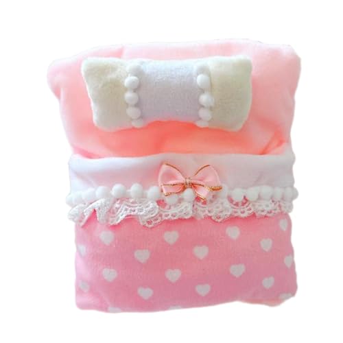 harayaa 3X Puppenbettwäsche Set, Bettlaken, Kissen, Decken für Puppen, Miniaturmodell, für 17 cm Große Puppen, Geburtstagsgeschenke, ROSA harayaa 3X Puppenbettwäsche Set, Bettlaken, Kissen, Decken für Puppen, Miniaturmodell, für 17 cm Große Puppen, Geburtstagsgeschenke, ROSA von harayaa