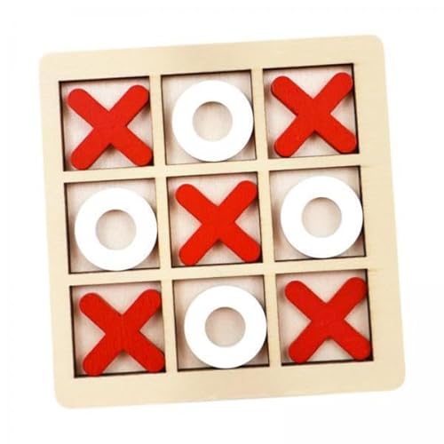 harayaa 3X Toe Spiel Aus Holz, XO Tischspielzeug, Familienspiele, Tischblöcke, Lernspielzeug, Denksportaufgabe für Drinnen Und Draußen von harayaa