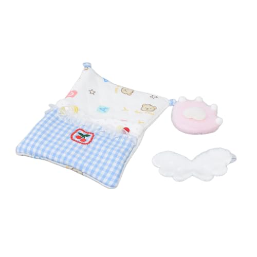 harayaa 3pcs Puppenbettwäschezubehör Set Quilt Kissen Und Augenmaske So, Als Würde Man Spielen von harayaa